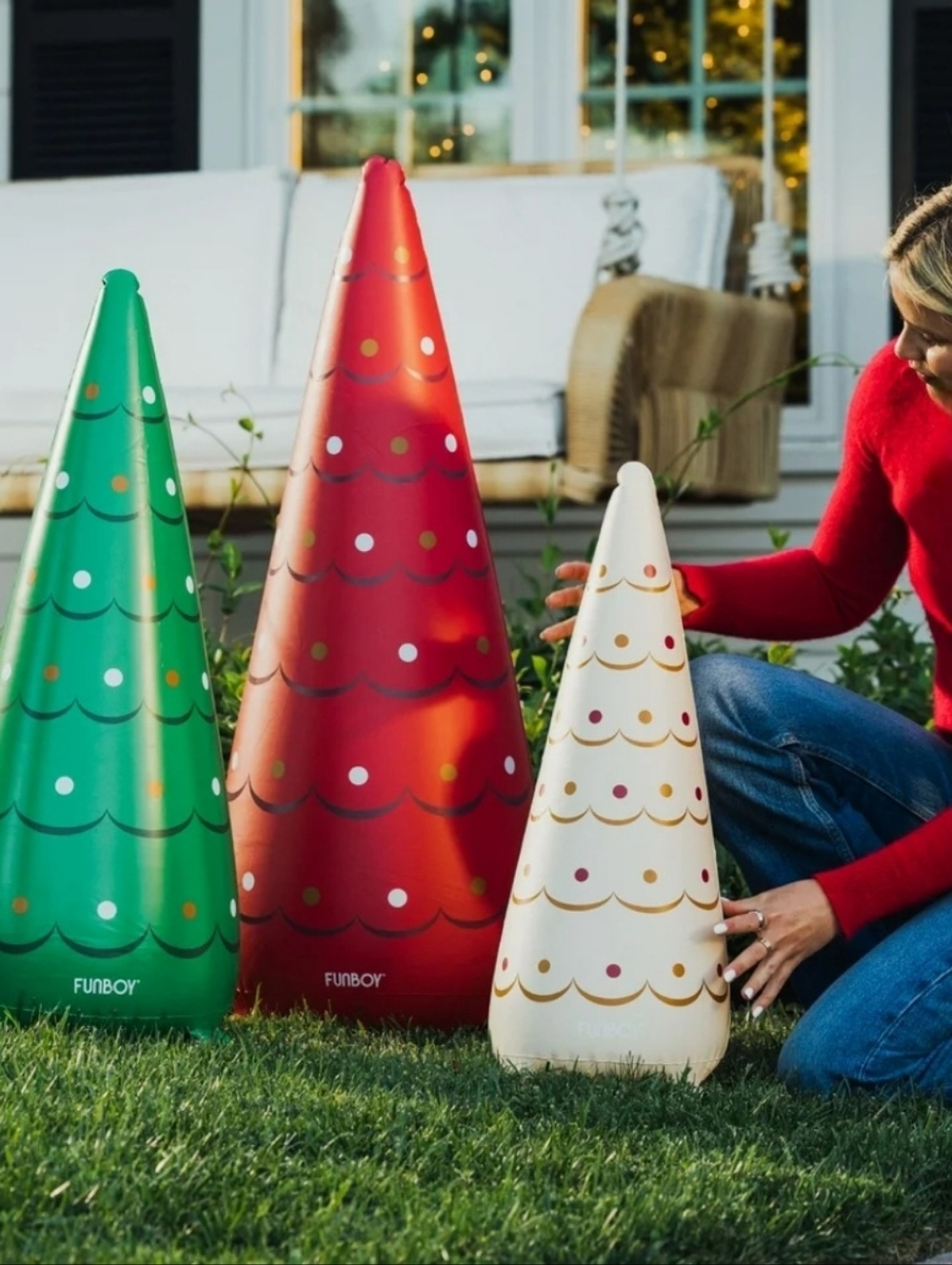 Inflatable Holiday Tree Cones - Picture 5 of 14